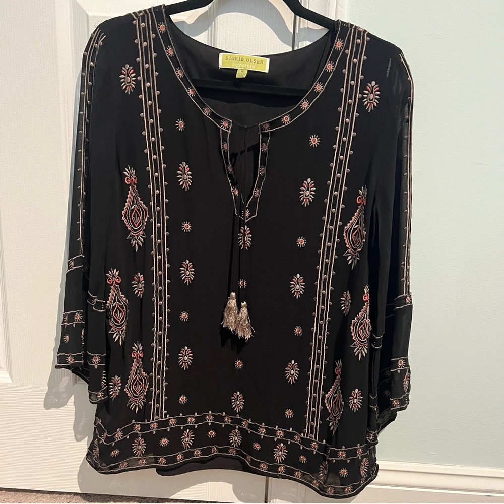 Black Sigrid Olsen Blouse